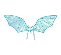 iiniim Glossy Vampire Bat Wings Witch Devil Wing for Halloween Carnival Cosplay Dress up Blue 2 One Size