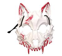 iiniim Halloween Animal Skeleton Mask Half Face Skull Masks for Festival Carnival Cosplay Type A White One Size