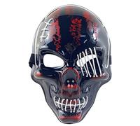 iiniim Halloween LED Scary Mask Light Up Horror Skull Masks Festival Carnival Party Supplies Gifts Light Blue One Size