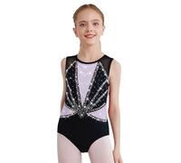 iiniim Kids Girls Sleeveless Crisscross Gymnastics Leotard Sparkly Ballet Dance Unitard 1Pcs Swimsuit Ballerina Outfit Light Purple 11-12 Years