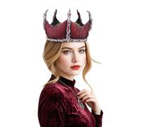 iiniim King's Crown Headpiece Bloody King Tiara for Adults | Crown Prop,Hair Accessories,Medieval King Costume,Great Costume Accessory,Headband for Halloween Party Cosplay Show Props