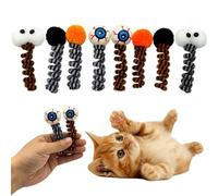 iiniim Kitten Boredom Relief Supplies with Bouncy Springs Halloween Themed Self-Play Toys Encourages Active Play and Healthy Exercise 8Pcs One Size