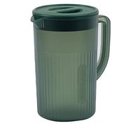 iiniim Large Capacity Plastic Pitcher, Heat Resistance Water Jug with Lid Ice Tea Pitchers for Lemonade Juice Milk Atrovirens 2200ML One Size