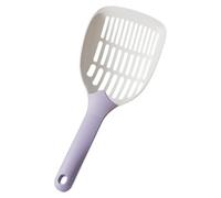 iiniim Litter Box Scooper with Hanging Hook 3-Size Hole Sifting Long Reach Handle for Deep Boxes Purple One Size