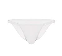 iiniim Mens Comfort Stretchy Low Rise Soft Silky Seamless Breathable Bulge Pouch Enhancing Boxer Briefs Underwear White One Size