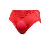 iiniim Men's Hiding Gaff Panty Shaper Brief Panties Thongs Underwear for Crossdressing Transgender Red XL