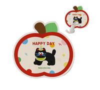 iiniim Wall Cat Scratcher with Adhesive Back Large Scratching Pad for Indoor Cats Cute Pattern Durable Felt Mat Type E One Size