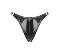 iiniim Women Knickers Sexy Thongs Cheeky Hipster Panties Bikini Briefs Low Rise G-String T-Back Black XXL