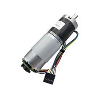 IINKUEYK DC Geared electronic starter With Encoder 12V 24V Planetary Metal Gearbox Long Life Adjustable Speed Reversible Low Speed High Torque (24v 570rpm 2.6kgf.cm)