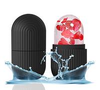 IIQI Ice Face Roller Massager,Ice Cube Roller for Face, Eyes and Neck Naturally Conditioning and Skin Care,De-Puff Eye Bags,Reduce Migraine Pain (Black)