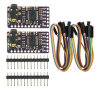 IIS PCM5102 PCM5102A AUX Stereo Digital Audio I2S DAC Decoder Board Module Voice Module Player Module Digital to Analog Audio Converter for Raspberry Pi Arduino 2pcs