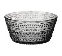 Iittala, 1007530, Kastehelmi plates and bowls, glass, grey, 10.5 x 10.5 x 5.5 cm