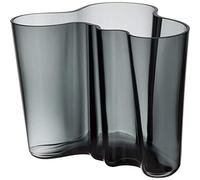 Iittala, 1020905, Alvar Aalto vases, glass, grey, 19 x 20 x 16 cm
