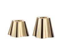 Iittala Aalto candle sticks 50 + 65 mm set of 2 Brass