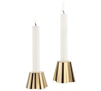 Iittala Aalto candle sticks 50 + 65 mm set of 2 Brass