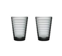 Iittala - Aino Aalto Drinking Glass 33 cl 2 Pcs, Grey - Grey