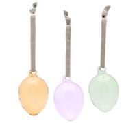 Iittala Glass Egg Set of 3 Spring Mix Glass Multi-Coloured 4.8 cm x 7.5 cm 10...