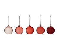 Iittala Iittala Christmas bauble glass 80 mm 5-pack Red