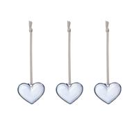 Iittala Iittala glass heart Clear blue, 5 cm, 3-pack