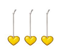 Iittala Iittala glass heart Yellow, 5 cm, 3-pack