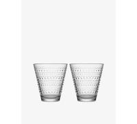 Iittala Iittala Kastehelmi Glass Tumblers Set Of Two Clear