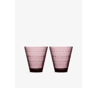 Iittala Iittala Kastehelmi Glass Tumblers Set Of Two Red