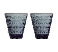 ITTALA Iittala Kastehelmi 1057030 Glasses Set of 2 30 cl Dark Grey Glass