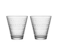 Iittala - Kastehelmi Drinking Glass 30 cl 2-pack, Clear - Clear