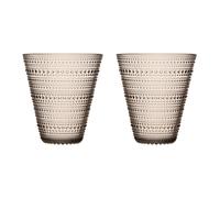 Iittala Kastehelmi glass 30 cl 2-pack linen