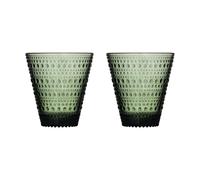 Iittala Kastehelmi glass 30 cl 2-pack Pine green