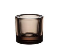 Iittala Kivi Tealight Holder Glass Linen Diameter 6.5 cm Heikki Orvola Design Candle Holder Scandinavian Dishwasher Safe