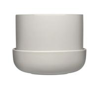 Iittala Nappula flower pot with saucer Ø17 cm h13 cm Light gray