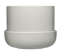 Iittala - Nappula Pot With Saucer 17x13 cm, Light Grey - Light Grey