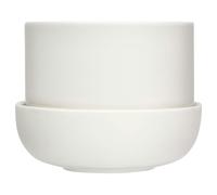 Iittala - Nappula Pot With Saucer 17x13 cm, White - White