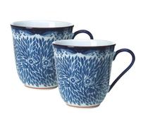 Iittala Rörstrand 1012353 Mug from The Ostindia Floris Collection Porcelain White/Blue Dishwasher Safe Capacity 30 cl Pack of 2