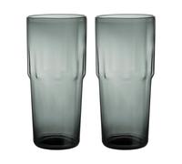 Iittala Solare drinking glass tall 39 cl 2-pack Steel gray