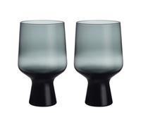 Iittala Solare glass on foot 40 cl 2-pack Steel gray