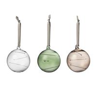 Iittala - Sun Ball 80 mm 3-pack, Green / Linen / Clear - Green