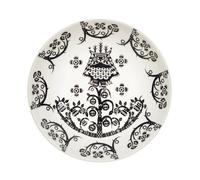 Iittala Taika deep plate 20 cm black pattern