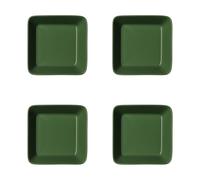 Iittala Teema square plate Forest green, 12x12 cm 4-pack
