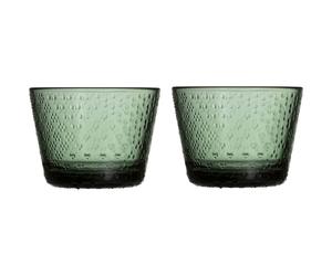 Iittala - Tundra Glass 16 cl 2-pack, Pine Green - Pine Green