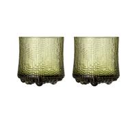 Iittala Ultima Thule On the rocks glass Finnish sand 2-pack Green