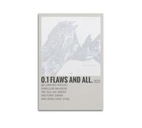 IIWERUW 0.1 Flaws And All Wave to Earth Poster Wall Art Canvas Aesthetic Cover Poster Vintage Music And Movies Decorative Painting for Living Room Bed Room 12x18inch(30x45cm) Unframe-style