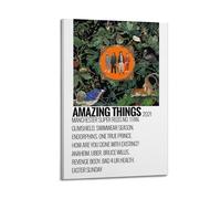 IIWERUW Amazing Things- Don Broco Poster Wall Art Canvas Aesthetic Cover Poster Vintage Music And Movies Decorative Painting for Living Room Bed Room 12x18inch(30x45cm) Frame-style