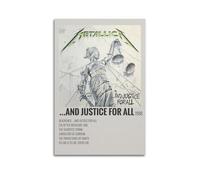 IIWERUW ...and Justice for All Poster Wall Art Canvas Aesthetic Cover Poster Vintage Music And Movies Decorative Painting for Living Room Bed Room 20x30inch(50x75cm) Unframe-style