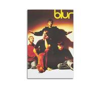 IIWERUW Blur Band Poster Wall Art Canvas Aesthetic Cover Poster Vintage Music And Movies Decorative Painting for Living Room Bed Room 12x18inch(30x45cm) Unframe-style