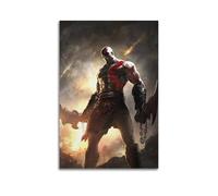 IIWERUW God of War 1 Poster Wall Art Canvas Aesthetic Cover Poster Vintage Music And Movies Decorative Painting for Living Room Bed Room 12x18inch(30x45cm) Unframe-style