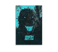 IIWERUW Godzilla Minus One3 Poster Wall Art Canvas Aesthetic Cover Poster Vintage Music And Movies Decorative Painting for Living Room Bed Room 12x18inch(30x45cm) Unframe-style