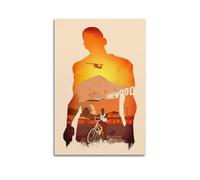 IIWERUW GTA San Andreas1 Poster Wall Art Canvas Aesthetic Cover Poster Vintage Music And Movies Decorative Painting for Living Room Bed Room 12x18inch(30x45cm) Unframe-style