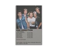IIWERUW One Direction Poster Wall Art Canvas Aesthetic Cover Poster Vintage Music And Movies Decorative Painting for Living Room Bed Room 24x36inch(60x90cm) Unframe-style